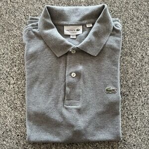 Lacoste Polo Shirt Classic Fit Men's XL 6 Tennis Preppy Croc Logo Pique Cotton
